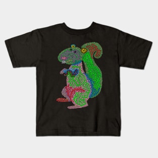 Psychedelic Squirrel Kids T-Shirt